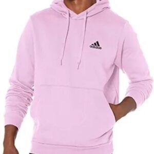 Adidas BLISS LILAC/BLACK Men's Feel Cozy Hoodie US Medium PINK